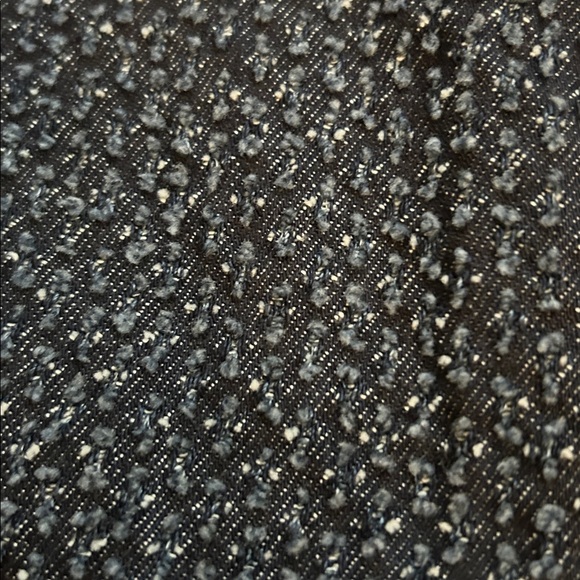 GANNI Short Sleeve Fluffy Denim Mini Dress Sz 40 - Picture 8 of 8